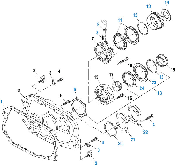 Rear Seal Kit for Fuller Transmission. Excel # EF67990 Ref. # K-2918 | eBay