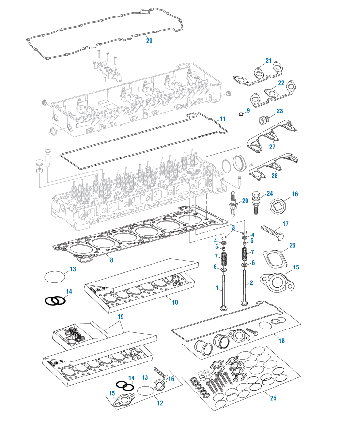 Injector Kit for Detroit Series DD15. PAI# 621245 Ref A4600700887